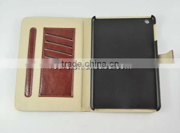 Mix color Leather Stand Case for ipad mini