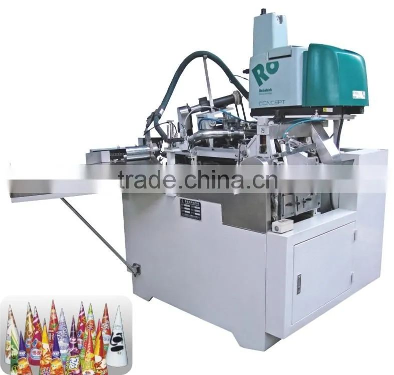 Ice Cream Paper Cone Machine, paper cone sleeve forming machine, disposable cone cup making machine