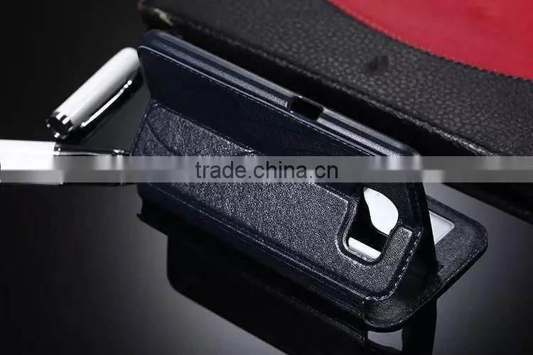 New Arrival For samsung s6 leather Cases,original Case for samsung s6 ,For samsung s6 view case