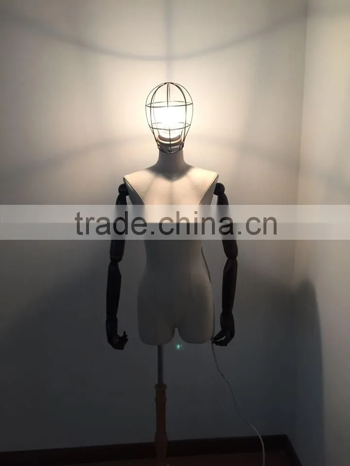 Fiberglass with fabric cloth light up mannequin sex doll