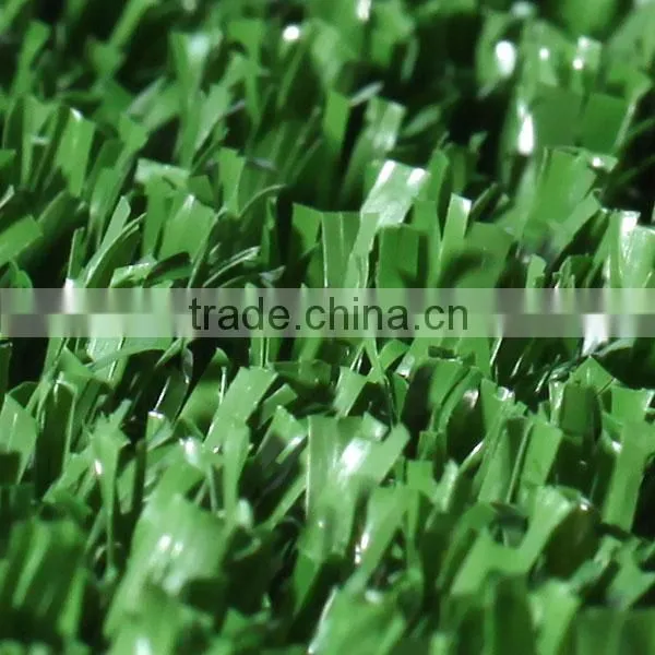 Good synthetic sports grass in basketball field