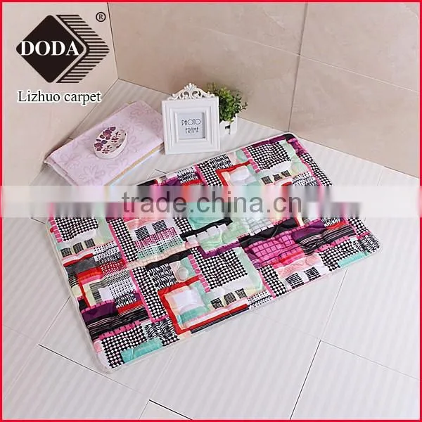 2016 new design polyester anti slip bathmat livingroom carpet prayer rugs