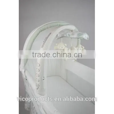 with Mobile arm baby cot baby crib baby swing bassinet