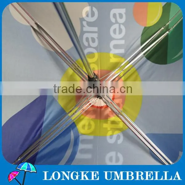 80*80cm CYMK printing inside and outside double layer square advertising umbrella