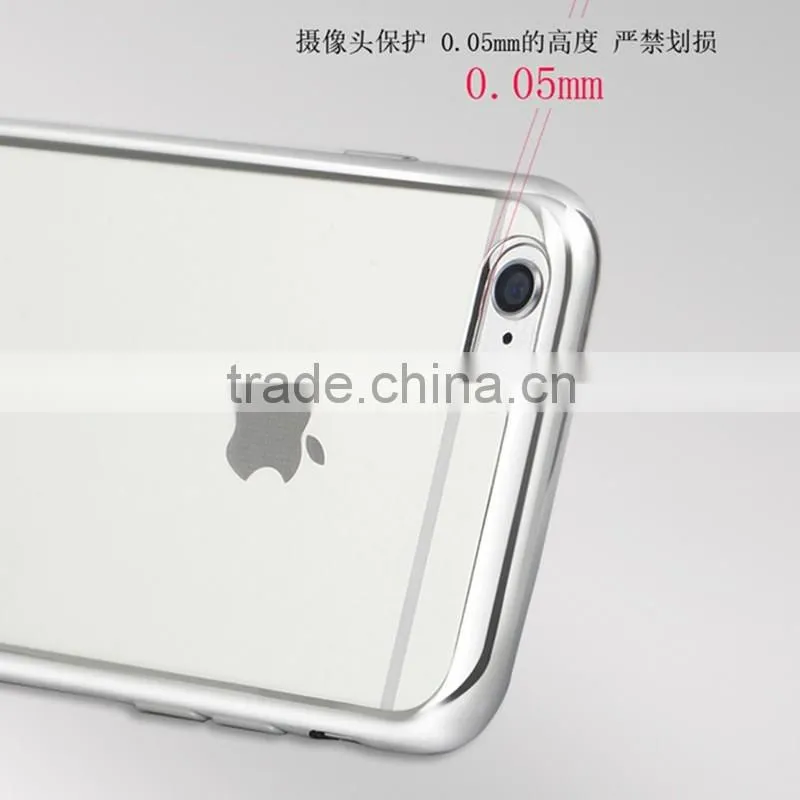 soft transparent TPU luxury back cover case for iphone 6 6s 7 7 plus pro 5s se