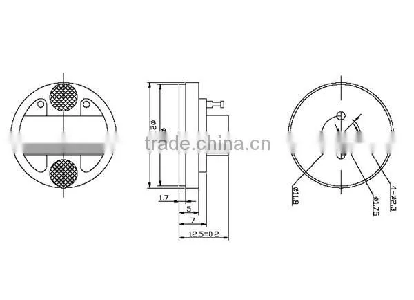 2014 new round black electronics china transmitter
