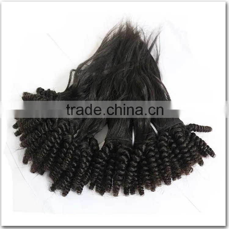One donor unprocessed 100% virgin brazilian human hair, top kinly curly human hair braid in bundles