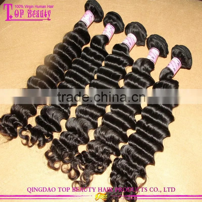Wholesale Price 100% human deep wave hair Grade 7A deep wave brazilian human hair