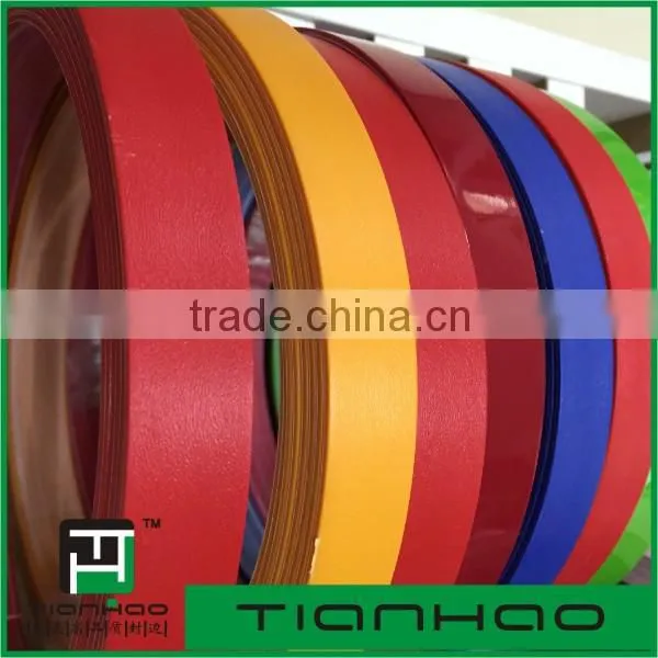 TIANHAO enviromentally friendly PVC edge banding for furniture, customizable