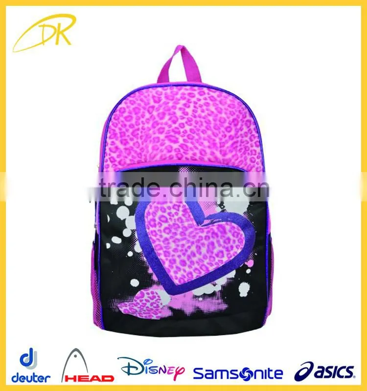 Faux-Fur & Glitter Girls 2015 School bag, Book back school backpack bag
