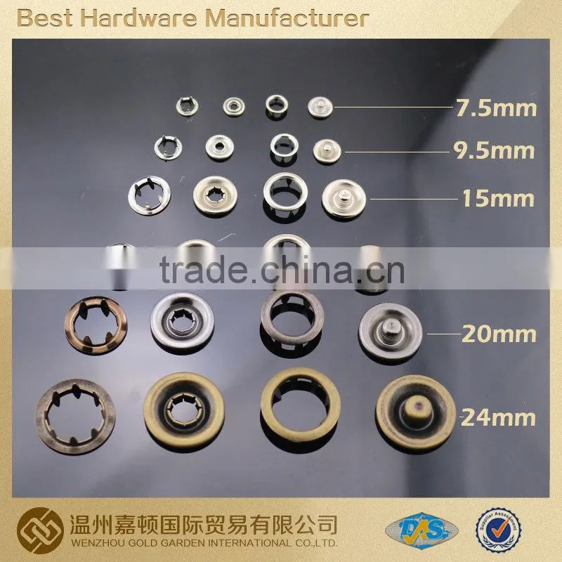 12mm good design snap button for jacket, fashion designs customized