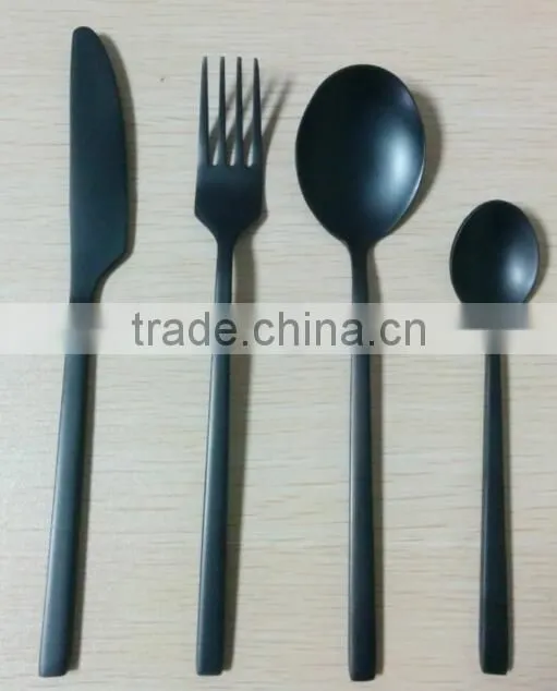 Matte copper PVD coating cutley set FDA LFGB standard North America Market