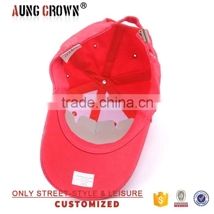 design cotton embroidery baseball cap logo