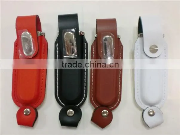 Cheap factory direct selling credit card shaped usb flash drive Brand Custom Leather Can be printed logo