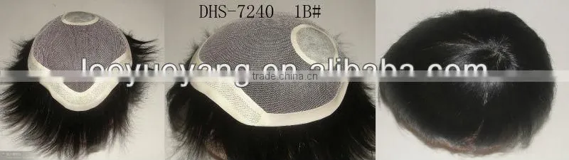 High quality short black synthetic lace front wig