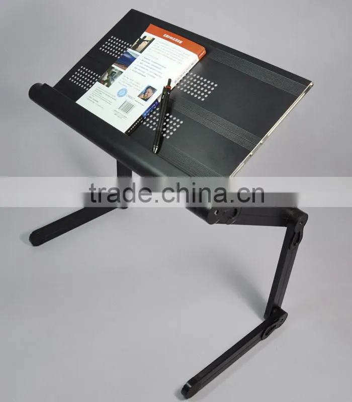 Portable folding aluminum bed stand desktop pc stand
