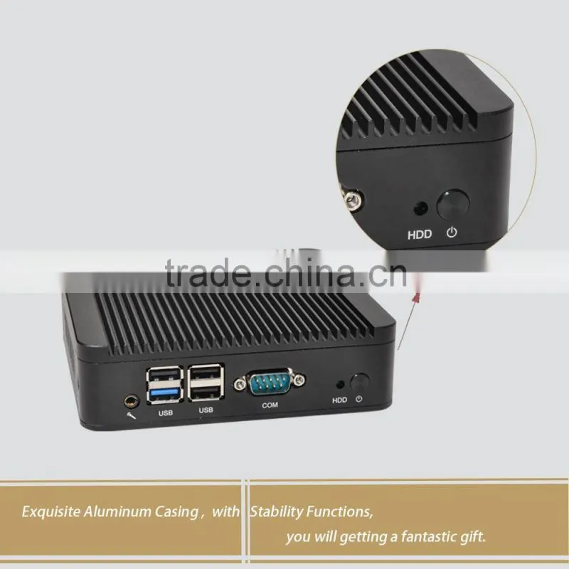 I3 dual LAN MINI PC 3217u 2G DDR3 Ram 128G SSD Ubuntu WIN10 office computer rs232 port