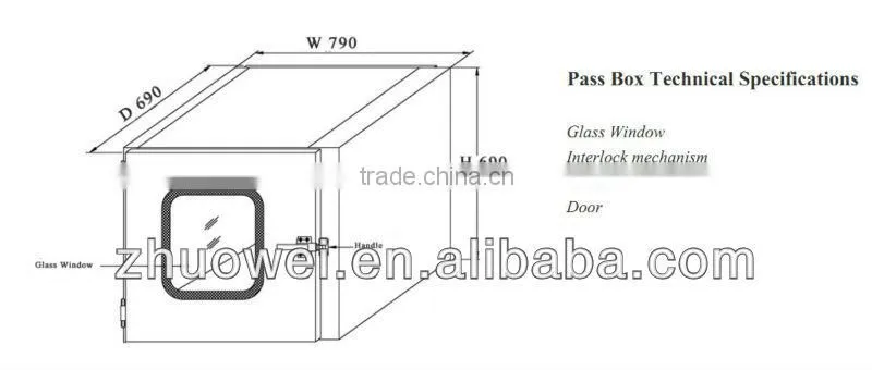 JOWELL&Mechanical interlock/electronic interlock Cleanroom,electronic Pass box
