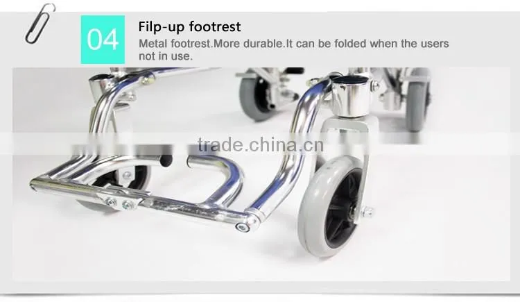 Rehabilitation Therapy Topmedi health care product travel folding wheelchair