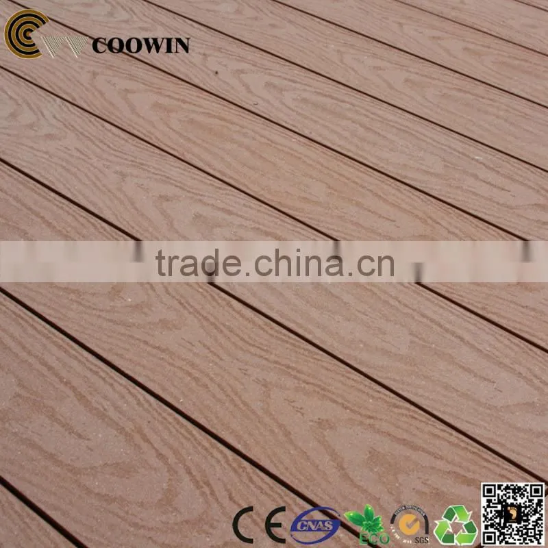 Solid timber HDPE deck wood composite
