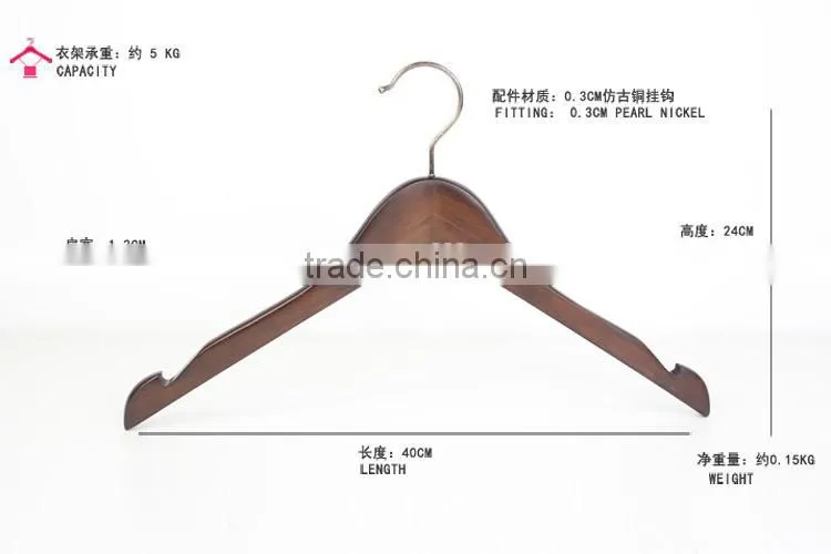 Closet wooden top hanger wholesale