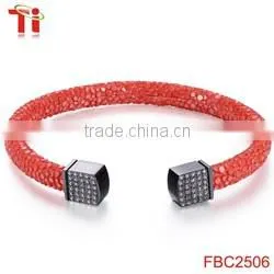 stainless steel monica bracelet sapphire diamond adjustable bracelet