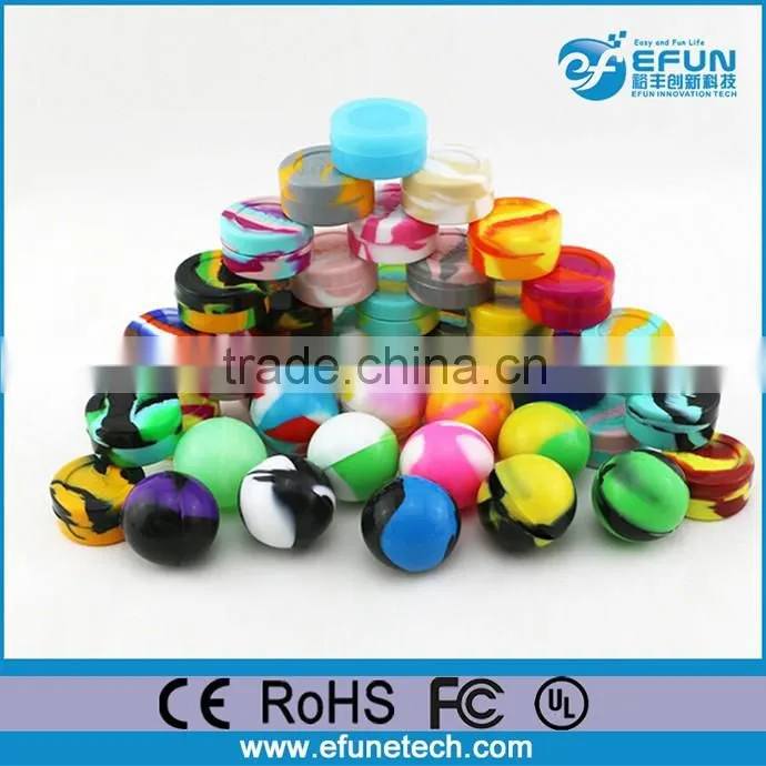 food grade non-stick silicone jars dab wax vaporizer oil containers