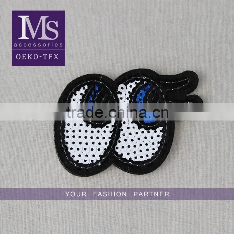 Garment decoration 4cm white net embroidery lace trim on wholesale