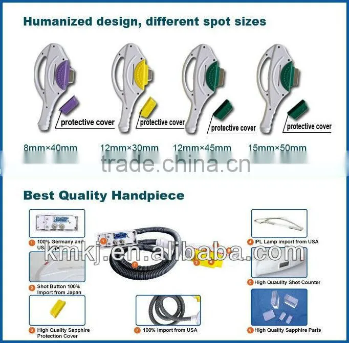Weifang KM Best selling factory bottom rock price home use ipl machine
