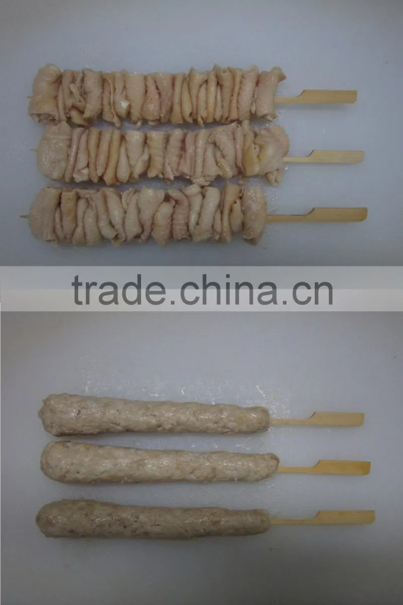 chicken meat skewer