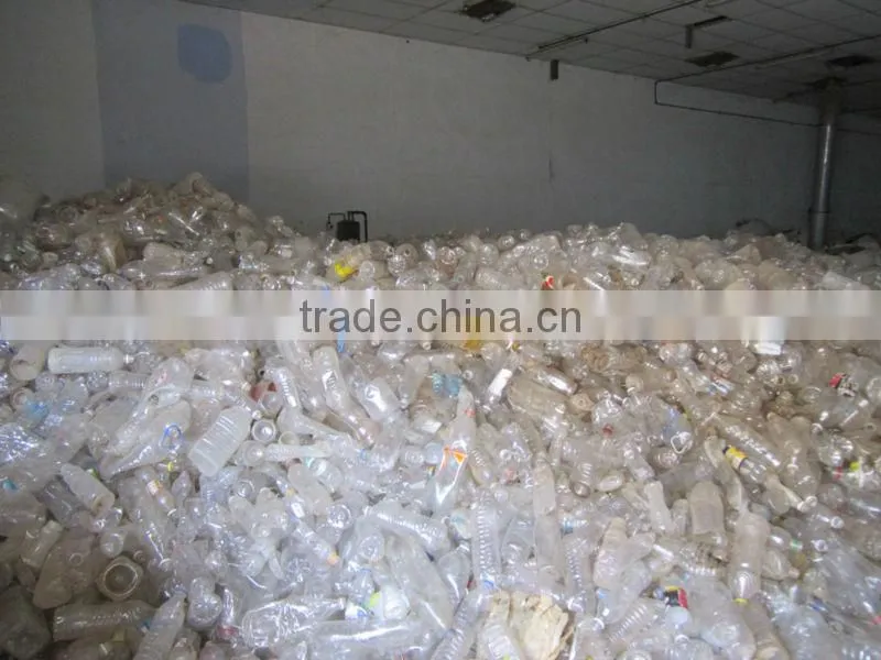 Recycled fiber grade PET chips washed