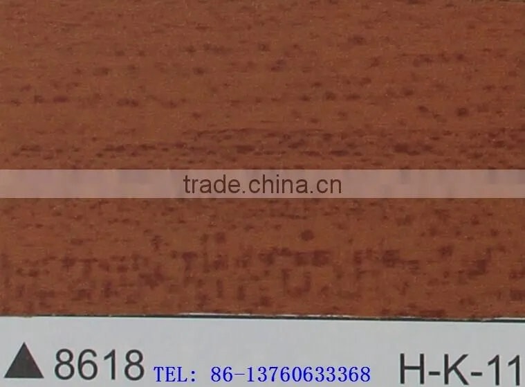 Wood Grain self-adhesion cold laminated Decoration PVC Film item 8618