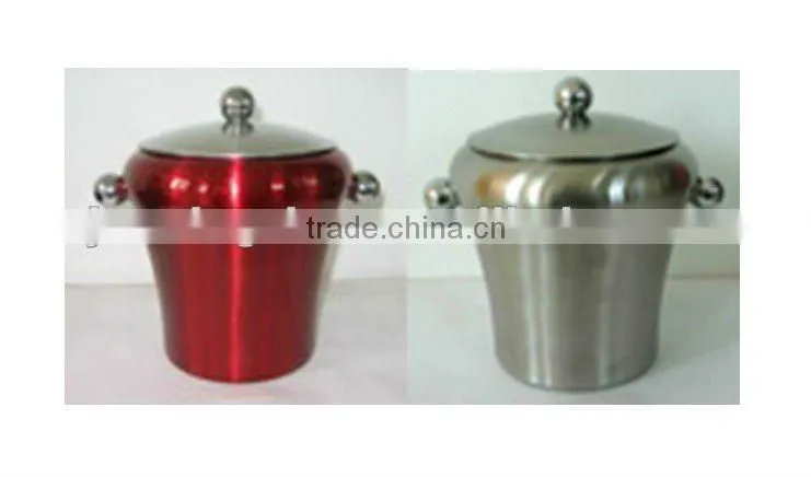 2.0L stainless steel ice bucket with lid