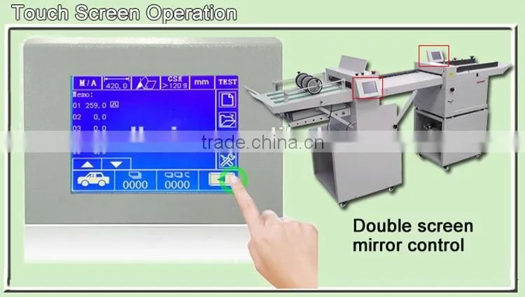 Automatic Digital Paper Creasing and Folding Machine For Sale