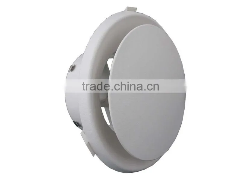 White round metal air vent