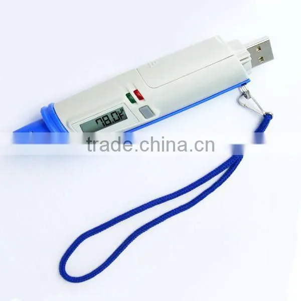 Digital USB Wall mount Temperature Humidity Data logger with LCD display 16K memory Made in Taiwan