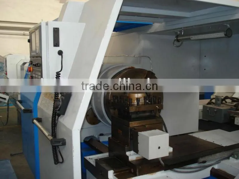 10" Large Spindle bore CNC Pipe Theading Lathe Machine QK-260A / CNC Oil Field Lathe
