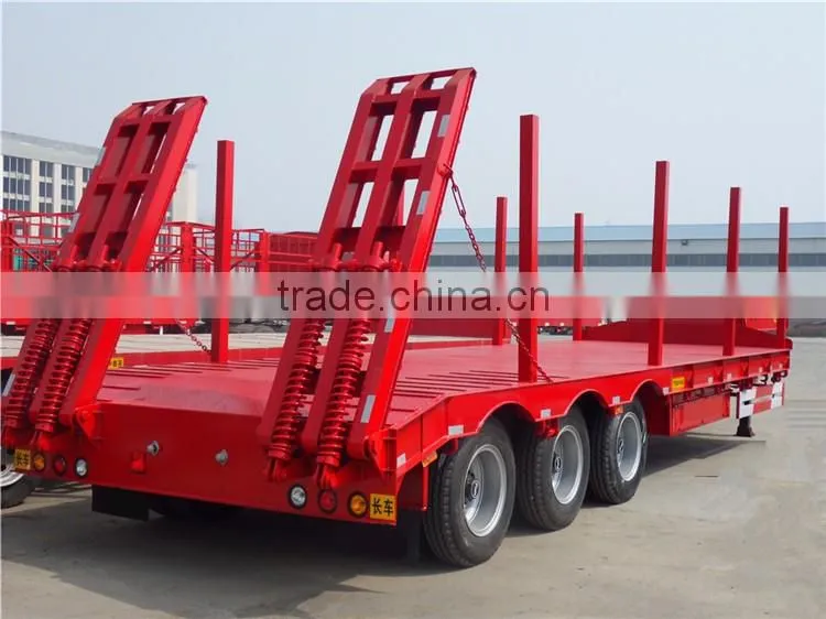 Hot sale tri-axle low bed semi trailer in Malaysia