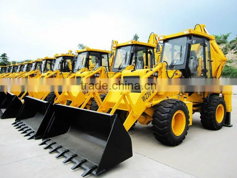 tractor loader and backhoe with mower WZ30-25 Backhoe Loader with 1 cub meter