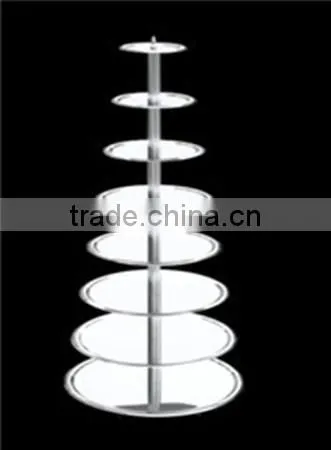 8-tire /7-tire solid metal modern cake display stand