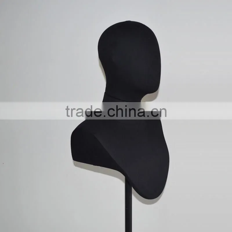 Jewelry Display Fabric Mannequin Head With Shoulder on sale