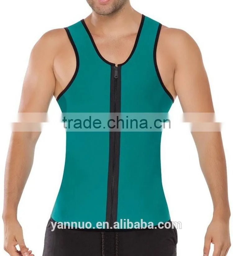 HOT SHAPERS neotex Both sides of the zipper abdomen fat burning vest body sculpting clothing