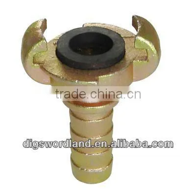 Air compressor hose coupling for ming machine