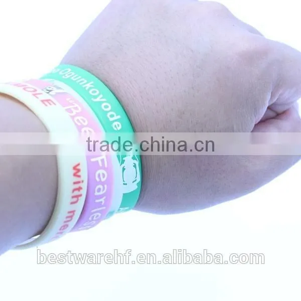 1/2 inch adult unique numbered silicone bands