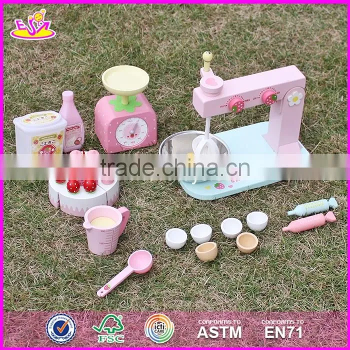 2017 New products children pretend play miniature wooden toaster toy W10D154