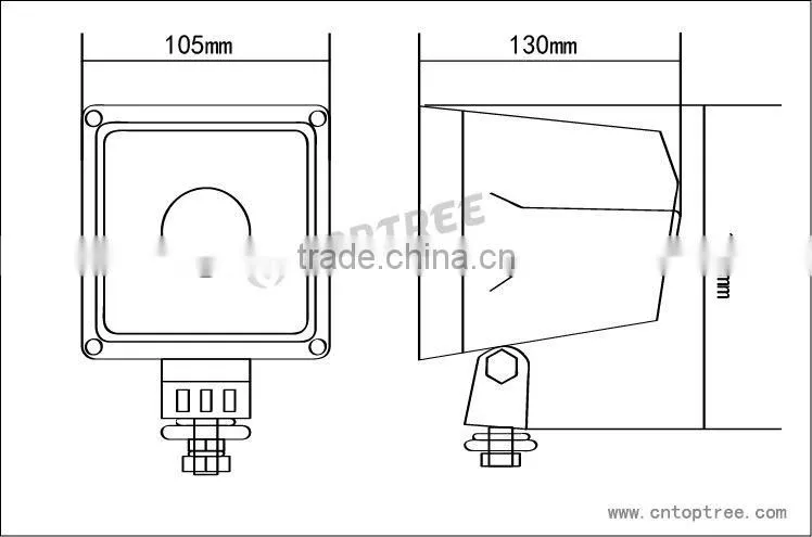 Truck HID Work Light for Farm Machine, Truck, Tractor, Excavator, Heavy Machine