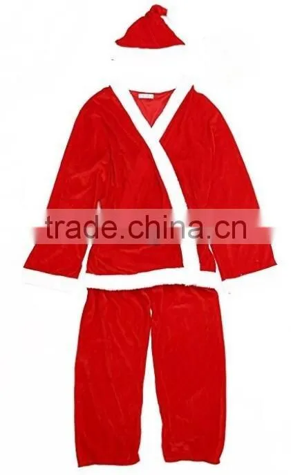 Wholesale Men and Woman Outdoor Sitting Dancing Blank Christmas Santa Claus Costume Clothing Apparel Manufactring Factory Online