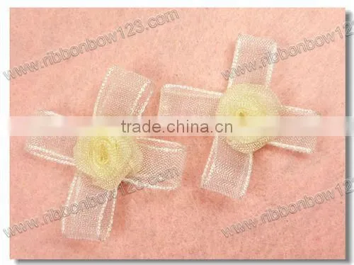 accessories organza red fabric rose