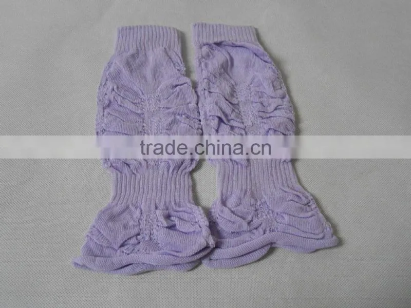 Knitting jacquard kids leg warmers