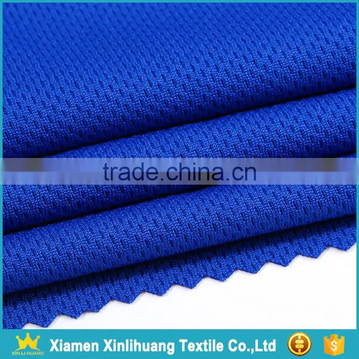 High Quality Knitting Breathable 100% Polyester Bird Eye Mesh Fabric for Sport Clothing